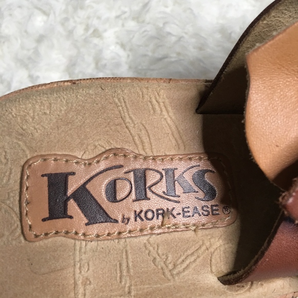 Korks Kork-Eaze SZ 10 Sandals Flower Clogs Wedges - Picture 3 of 4